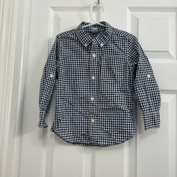 🎈🎈🎈Toddler Gap Gingham check Print Shirt Size 3T - Picture 2 of 7